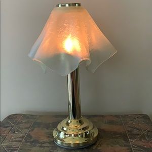 PARTYLITE Handkerchief Draped Shade Lamp tealight